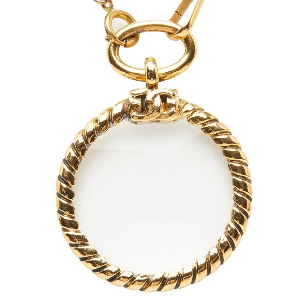 CHANEL Gold Logo Necklace - Picture 3 of 8